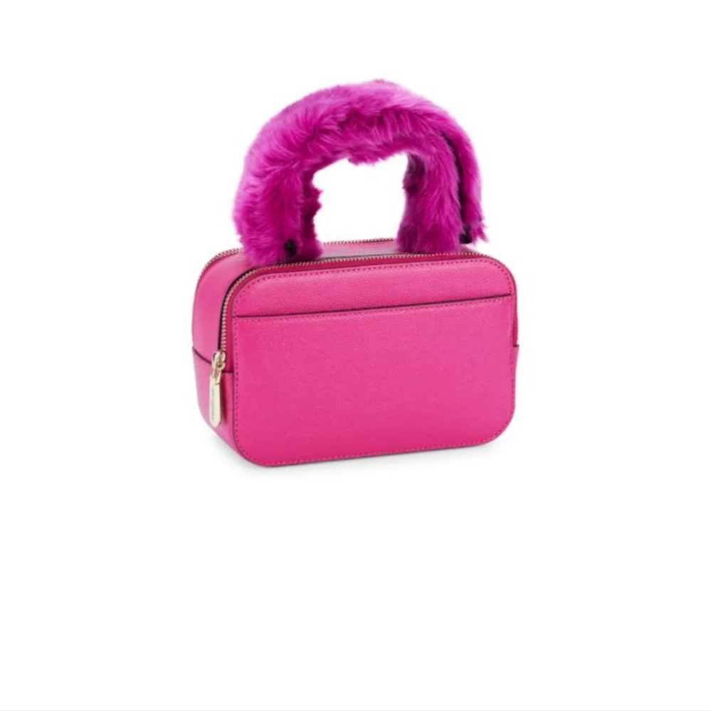 NWT Karl Lagerfeld Paris Simone faux fur trim crossbody bag - Picture 3 of 7